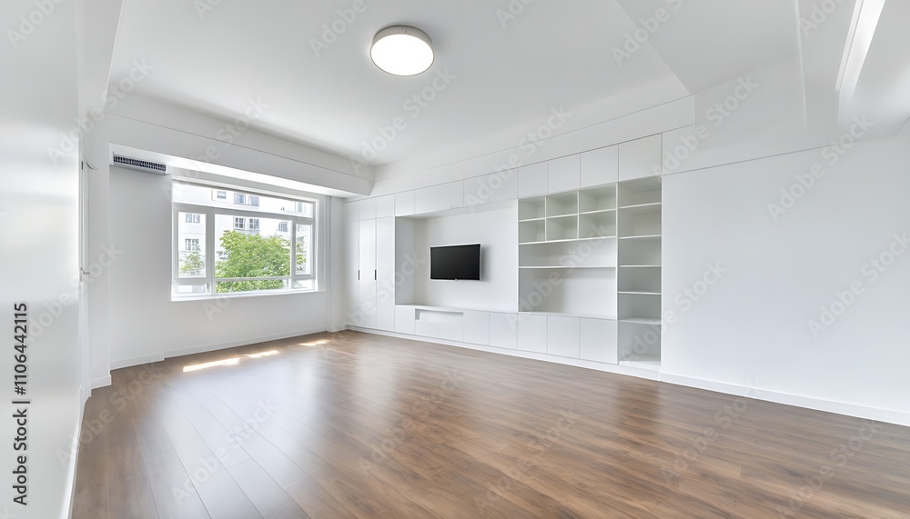 Simple and bright design of a cozy white room Simple and bright design of a cozy white room