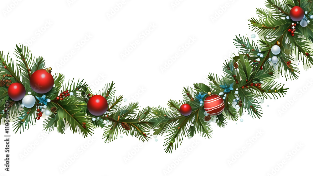 christmas background with fir branches and balls christmas background with fir branches and balls