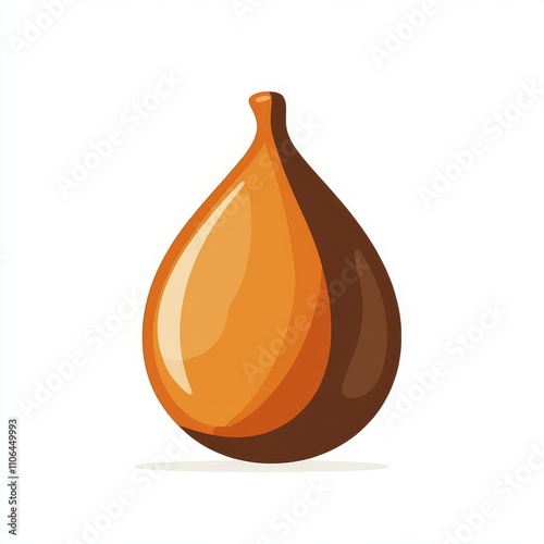 Vibrant Orange Fig Illustration photo