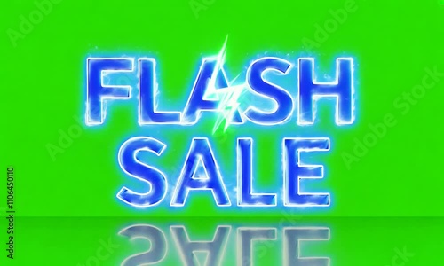 Neon Flash Sale Text Effect  