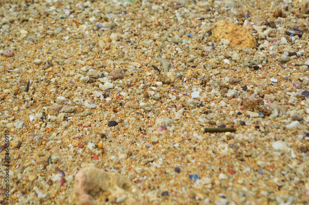 Beach sand background, close up, Low angle view of brown sandy surface in tropical resort. Vacation and summer holiday concept. Selective focus.Sand texture background
Beach sand background, close up, Low angle view of brown sandy surface in tropical resort. Vacation and summer holiday concept. Selective focus.Sand texture background