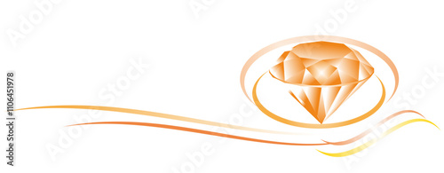 vector round diamond illustration