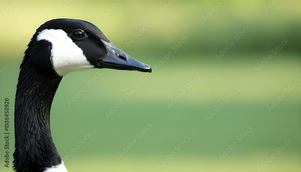 Elegant Side View of Canada Goose in Tranquil Nature Elegant Side View of Canada Goose in Tranquil Nature