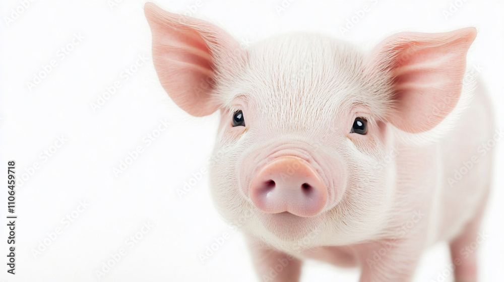 Banner with a cute pig Banner with a cute pig