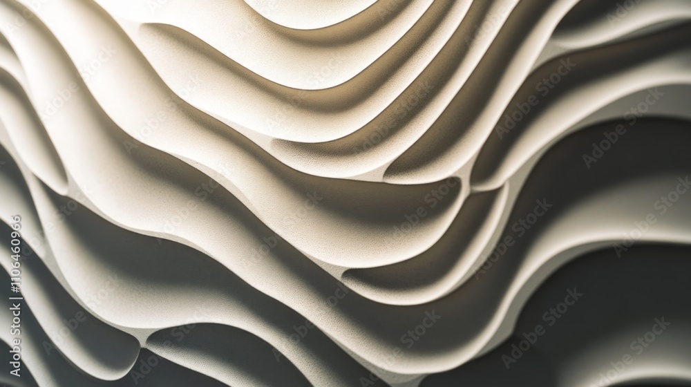 Fototapeta premium Abstract Curvy Surface Pattern