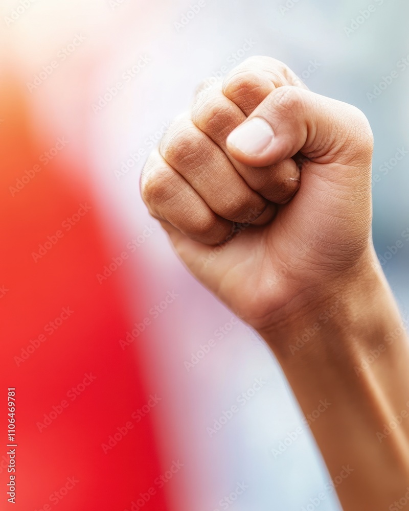 Strong Hands Unite With Tools as a Symbol of Resistance at a Protest Rally Strong Hands Unite With Tools as a Symbol of Resistance at a Protest Rally