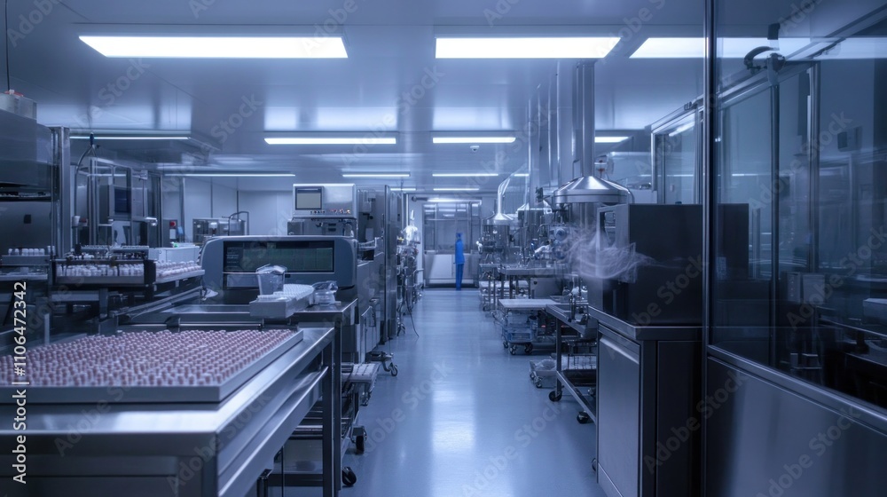 Clean Room Manufacturing Facility Interior Clean Room Manufacturing Facility Interior
