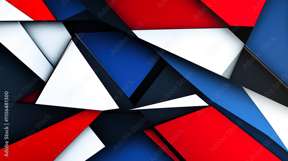 abstract blue,red,white and black geometric pattern background abstract blue,red,white and black geometric pattern background