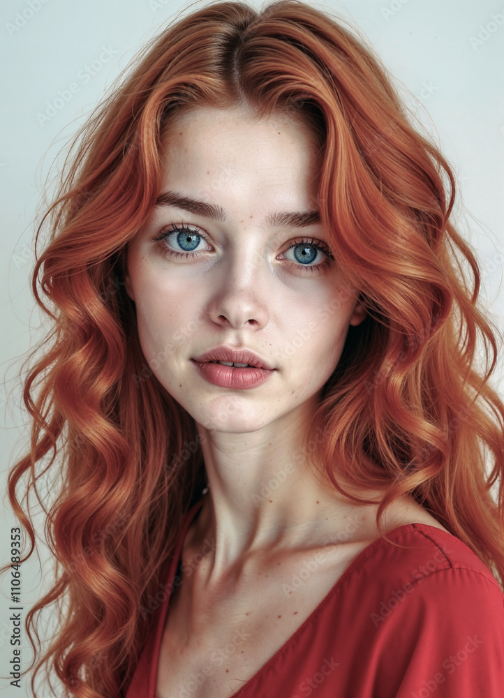 Portrait of a Young Redhaired Woman Portrait of a Young Redhaired Woman