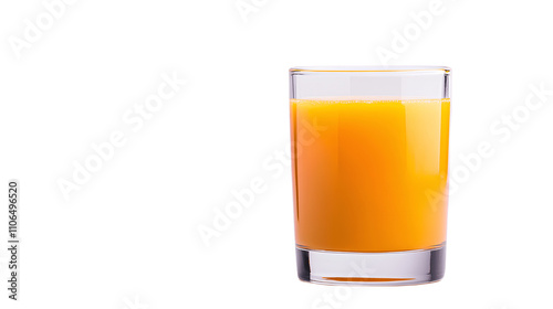 Glass of Mango Juice on Transparent Background