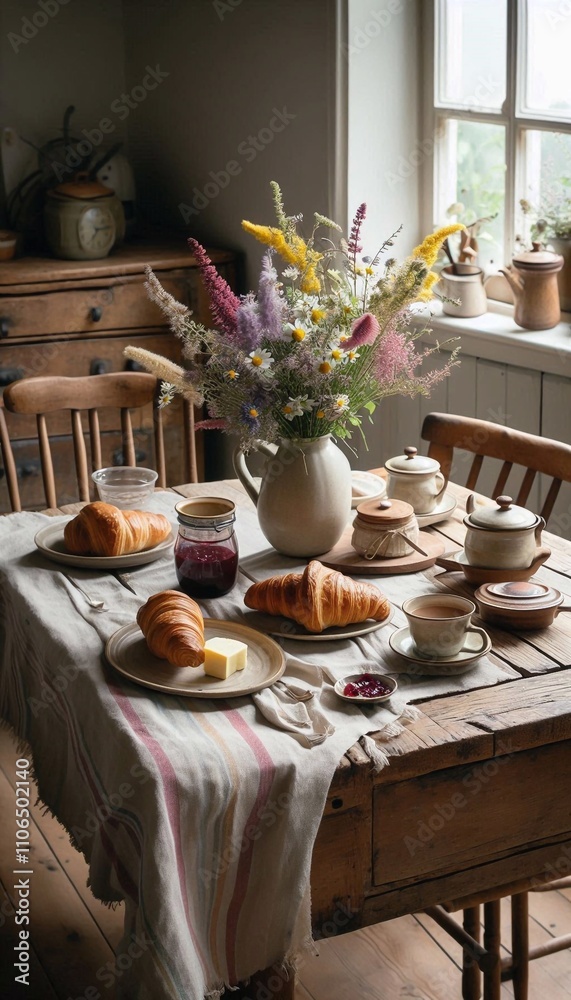 Charming Farmhouse Breakfast Table Charming Farmhouse Breakfast Table