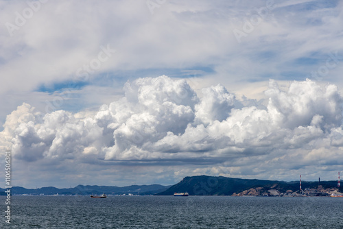 clouds over the sea