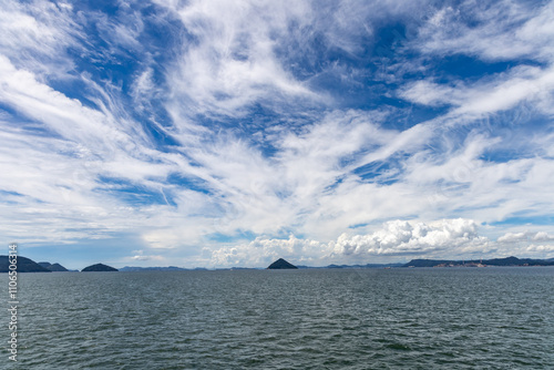 cloud over the sea