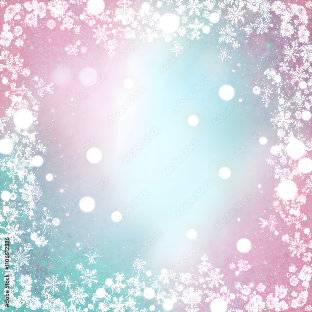Soft snowflakes and gentle lights create a dreamy winter wonderland background, digital art of abstract background concept. Soft snowflakes and gentle lights create a dreamy winter wonderland background, digital art of abstract background concept.