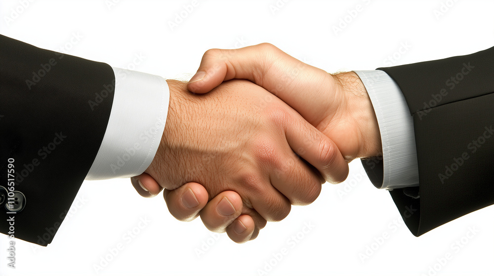 Businessmen shaking hands on the table in an office closeup Businessmen shaking hands on the table in an office closeup