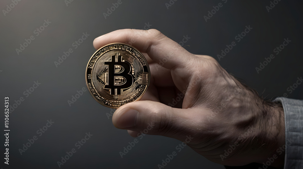 Bitcoin Coin Gripped in Hand: A Symbol of Digital Trading and Investment Potential Bitcoin Coin Gripped in Hand: A Symbol of Digital Trading and Investment Potential