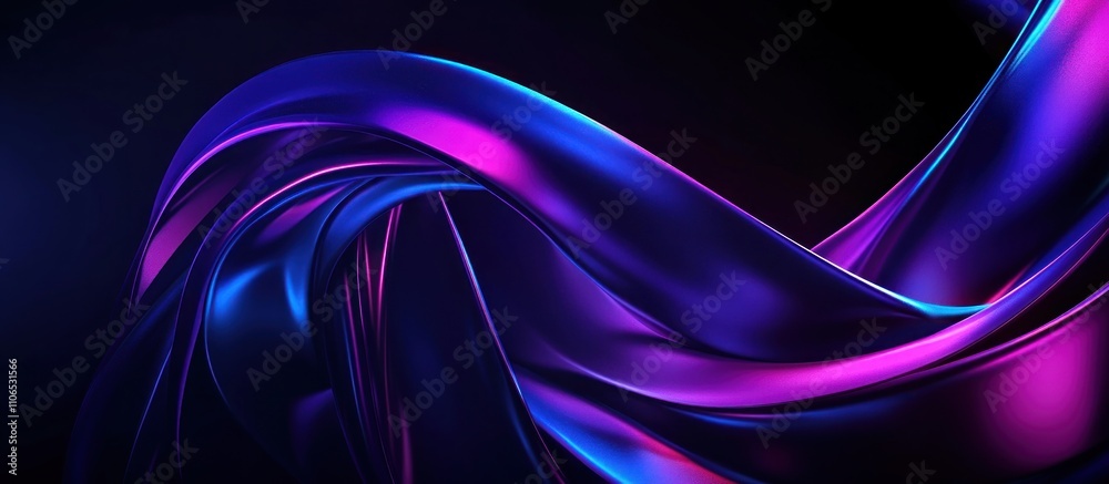 Abstract Blue and Purple Swirling Shapes Abstract Blue and Purple Swirling Shapes