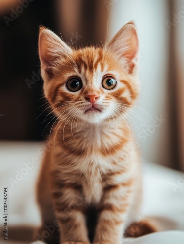 Adorable Orange Tabby Kitten	