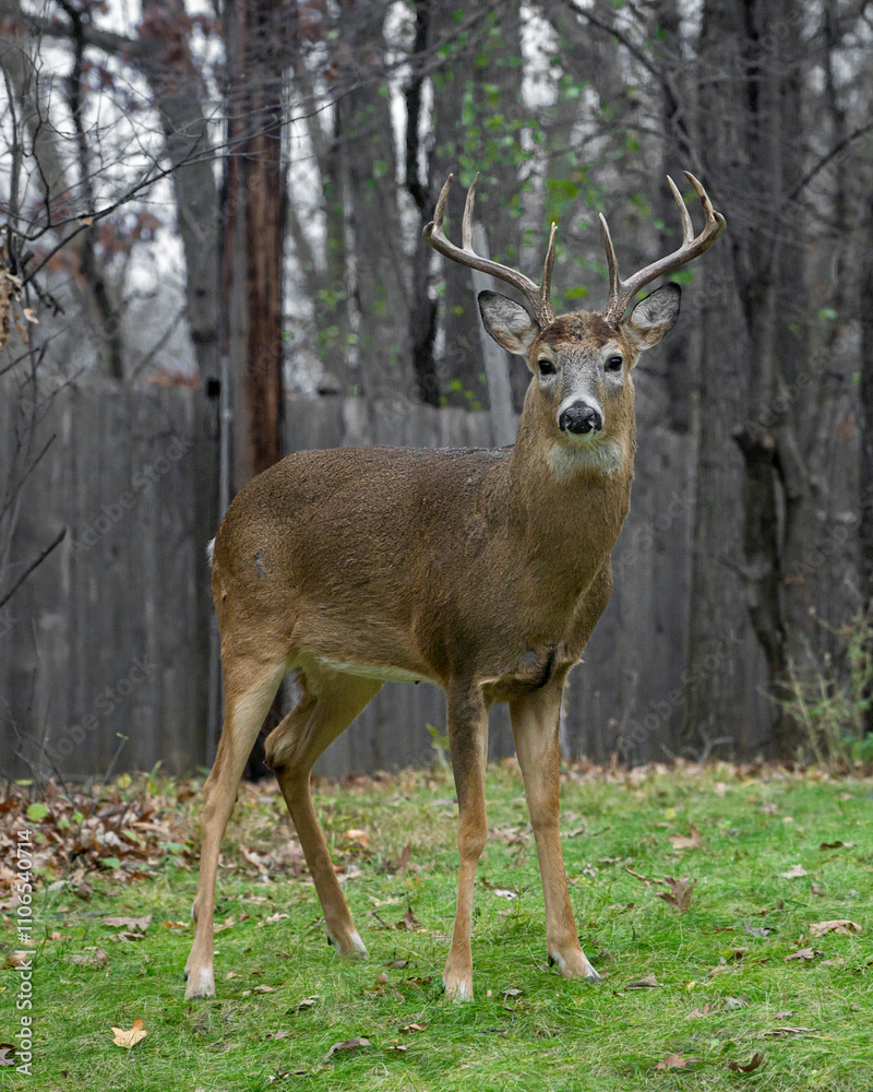 Whitetail Deer Buck - close portrait in a natural setting Whitetail Deer Buck - close portrait in a natural setting