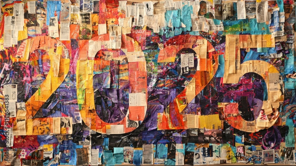 Use newspaper strips to craft a large Use newspaper strips to craft a large