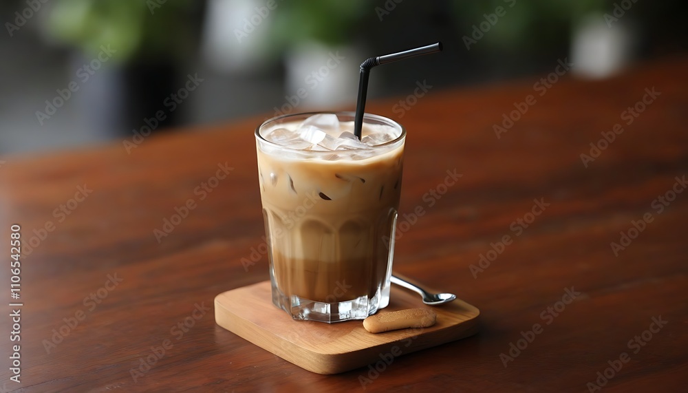 Relaxing afternoon, enjoy the cool world of iced coffee. Relaxing afternoon, enjoy the cool world of iced coffee.