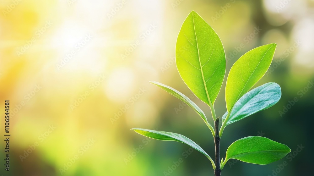 A stunning closeup of a plant bathed in sunlight, with a beautifully blurred backdrop creating a dreamy effect.