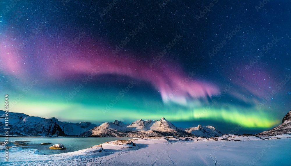 Naklejka premium As the colors shift, the sky feels alive and dynamic. 