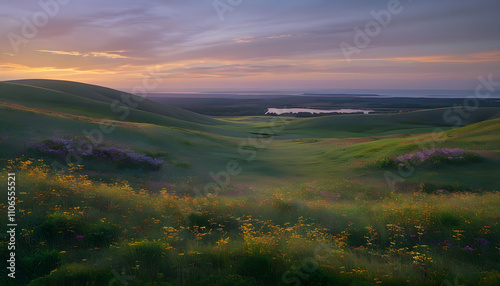 Meadow Landscape Background photo