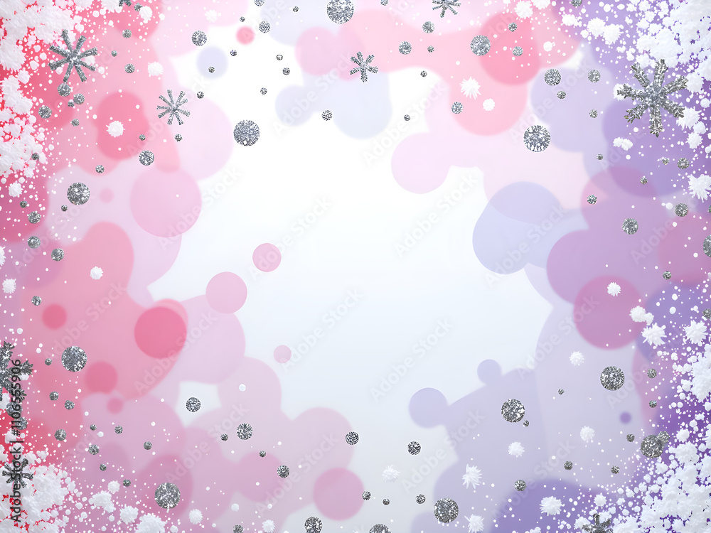 A festive winter background with soft colors and sparkling snowflakes for celebrations, digital art of abstract background concept. A festive winter background with soft colors and sparkling snowflakes for celebrations, digital art of abstract background concept.