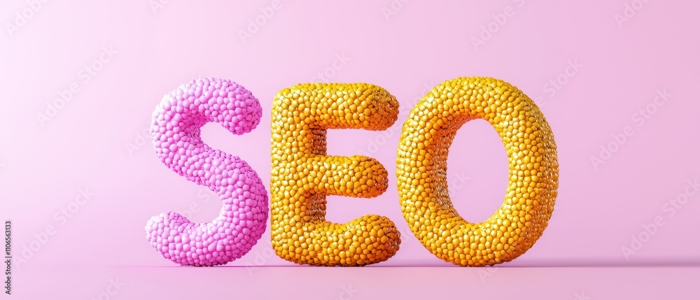 Colorful, textured letters spelling Colorful, textured letters spelling