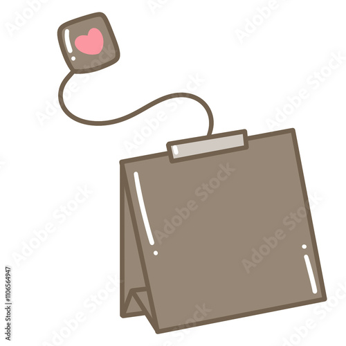 vector illustration of a briefcase