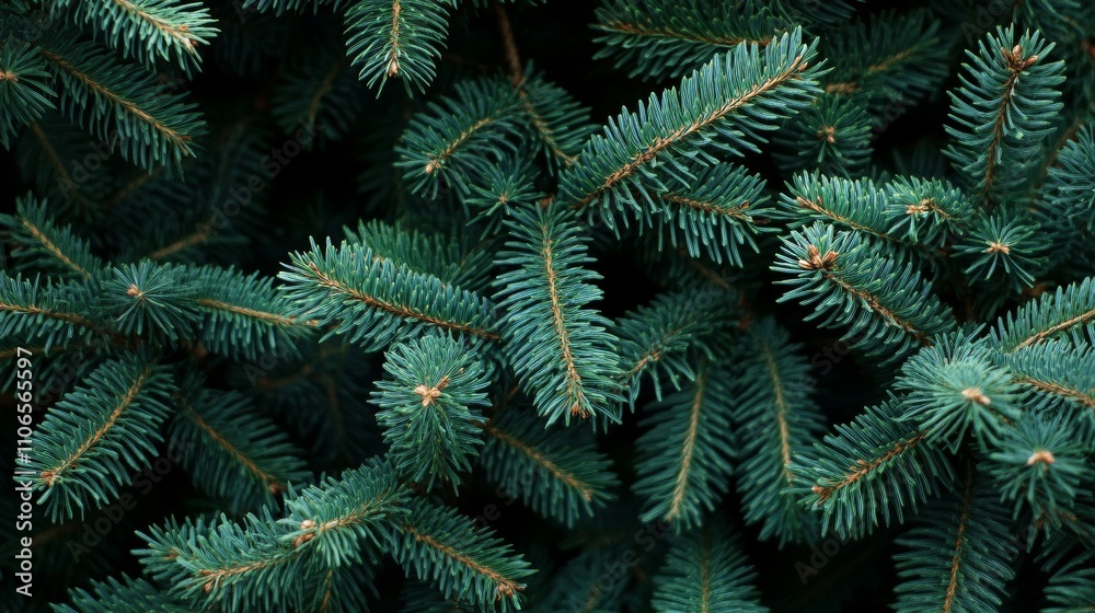 Fototapeta premium Close-up view of a Christmas tree background