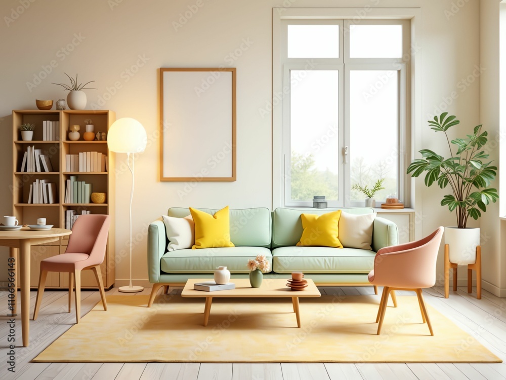 Bright and Airy Dining Area A Fusion of Comfort and Style with Natural Light and Plants Bright and Airy Dining Area A Fusion of Comfort and Style with Natural Light and Plants