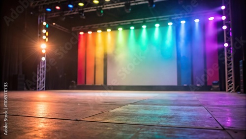 Colorful gradient with blurred light and a prominent vertical element, element, lines, blurred, compositional