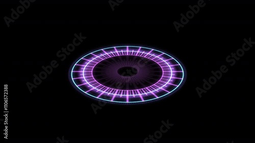 3D Circle Radial Tribal Geometric Patterns Audio Reactive X60 Degrees S Purple Animation Loop photo