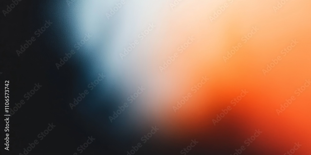 Obraz premium Gradient Background with Orange Band Minimalist Abstract Design Smooth Blend