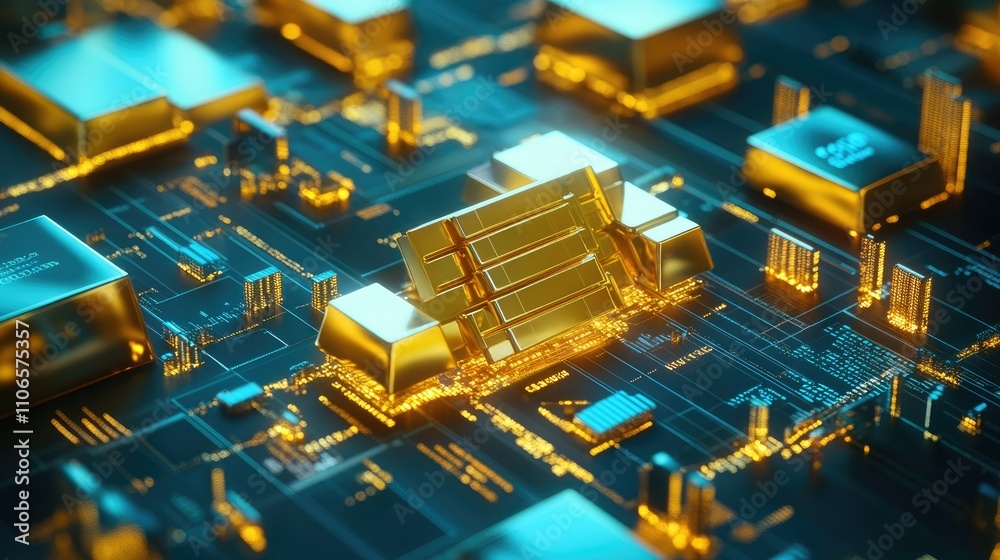 A 3D representation of the gold trade market, with stock analysis charts, profit graphs, and global economic data showing upward trends in finance. A 3D representation of the gold trade market, with stock analysis charts, profit graphs, and global economic data showing upward trends in finance.