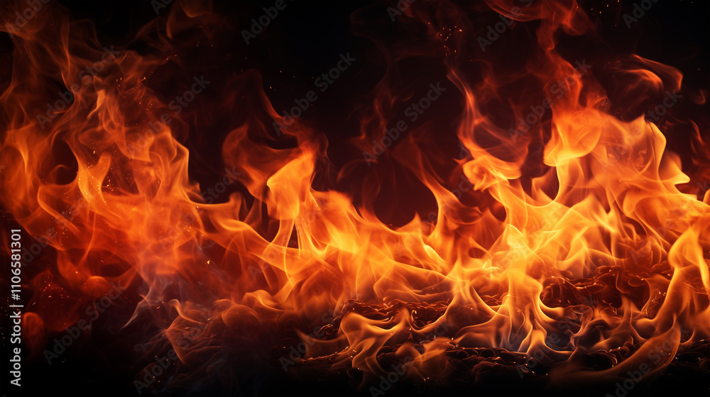 Abstract Burning Fire Texture Design Abstract Burning Fire Texture Design
