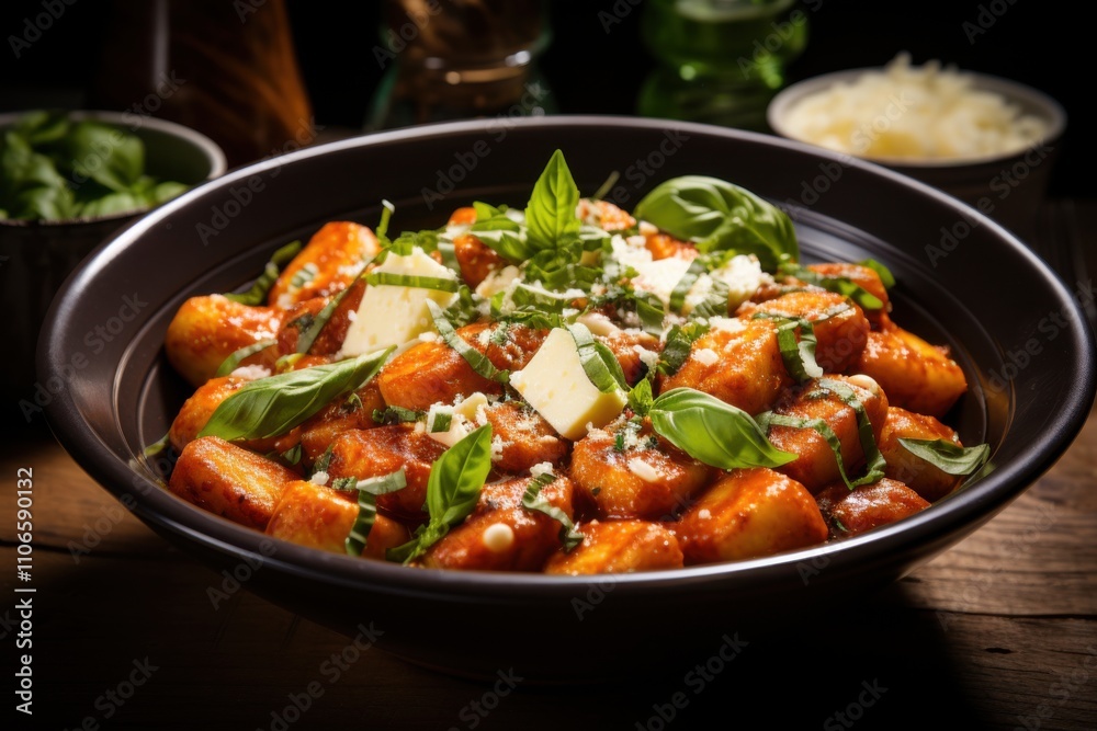 Delicious Potato Gnocchi with Creamy Tomato Spinach Sauce Delicious Potato Gnocchi with Creamy Tomato Spinach Sauce
