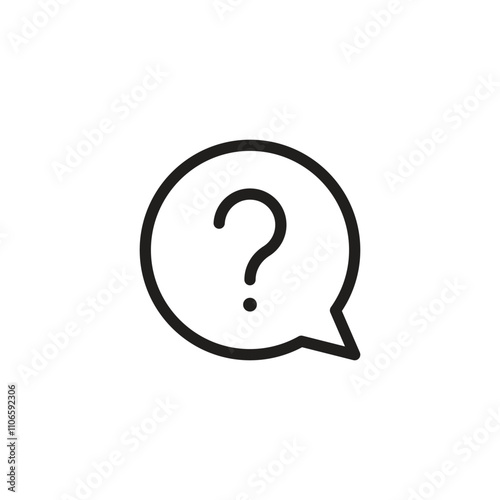 Question mark icon vector. customer support icon symbol	