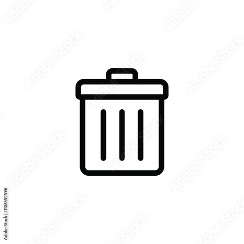 trash can icon set. Delete icon vector