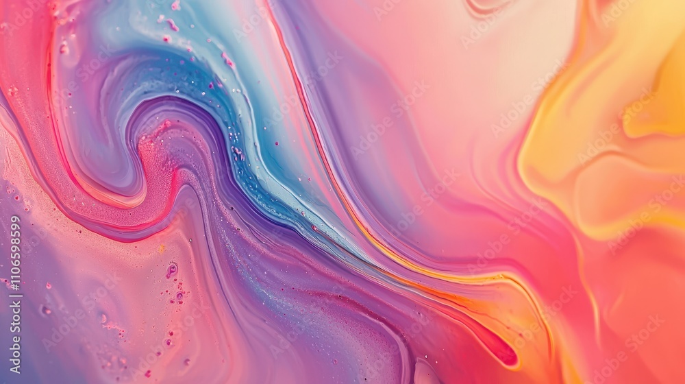 Abstract Swirling Pastel Paint Colors Background Abstract Swirling Pastel Paint Colors Background