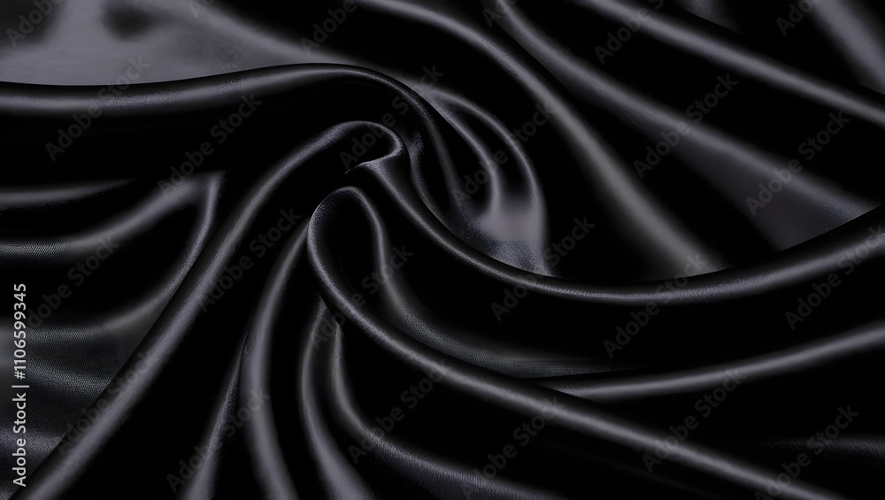 Fototapeta premium Fabric, Texture, Abstract, Monochrome, Elegance, Luxury, Drape, Satin, Silk, Darkness, Shadow, Curve, Flow, Movement, Depth, Contrast, Geometry, Pattern, Minimalist, Artistic, Dramatic, Mysterious, Se
