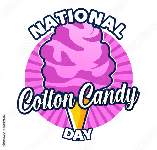 national cotton candy day with sweet cotton candy