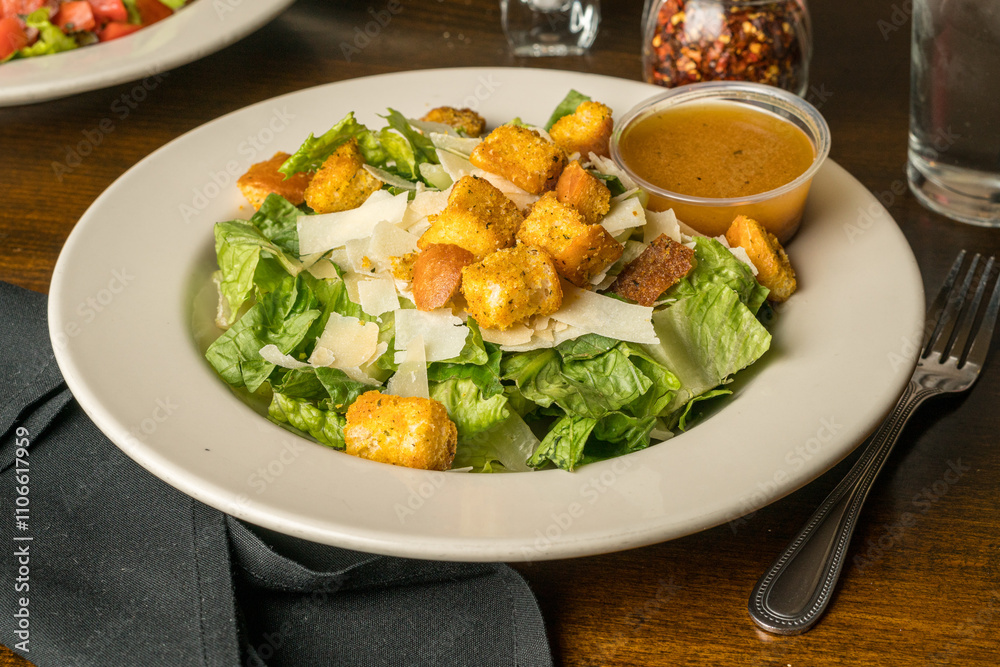 Caesar salad in a bowl Caesar salad in a bowl