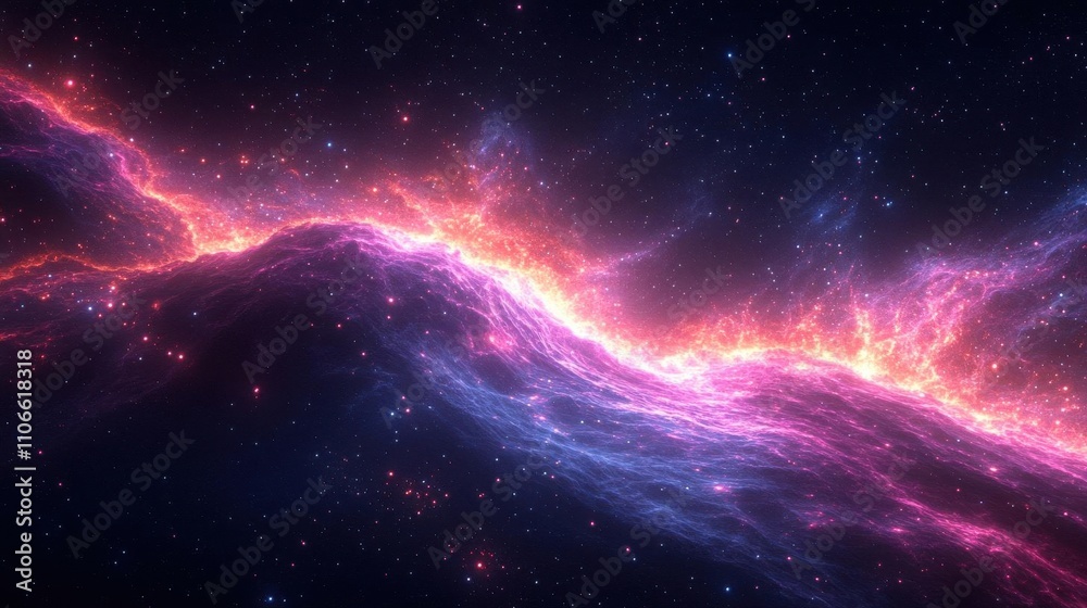 A vibrant cosmic scene featuring swirling colors of pink and purple against a dark backdrop, evoking the beauty of deep space and the mysteries of the universe. A vibrant cosmic scene featuring swirling colors of pink and purple against a dark backdrop, evoking the beauty of deep space and the mysteries of the universe.