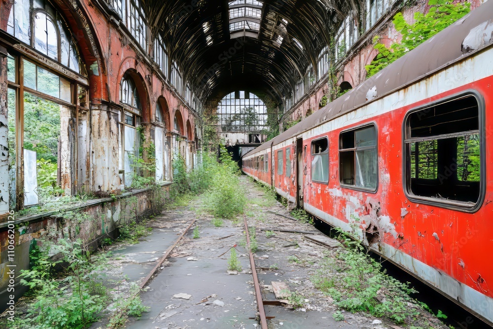 Obraz premium Post-apocalyptic scene