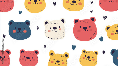 seamless pattern with animals photo