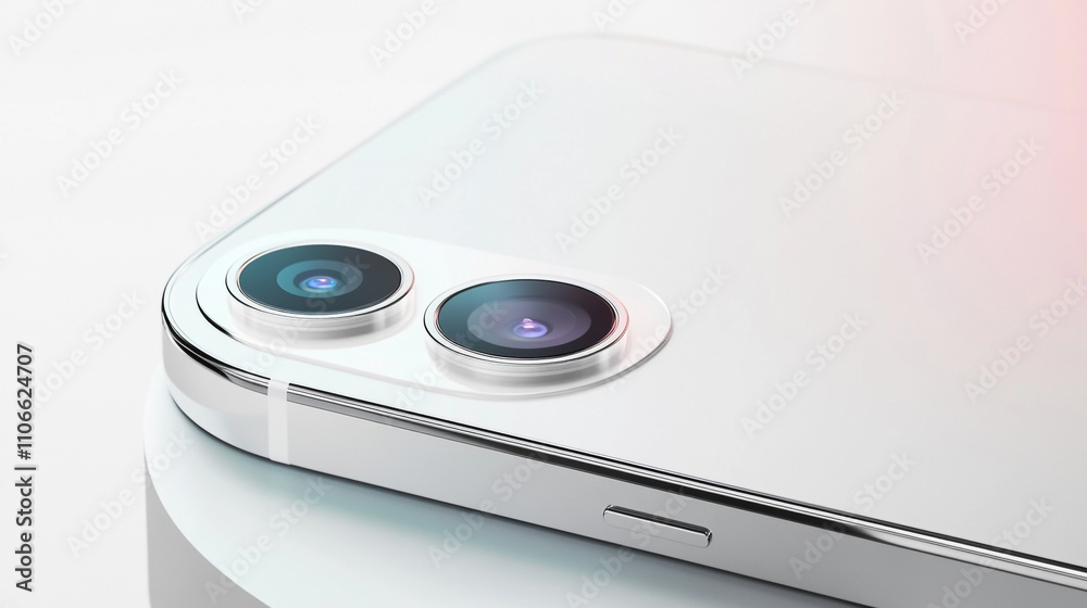 Close-up view of smartphone camera lenses showcasing sleek design and modern technology Close-up view of smartphone camera lenses showcasing sleek design and modern technology