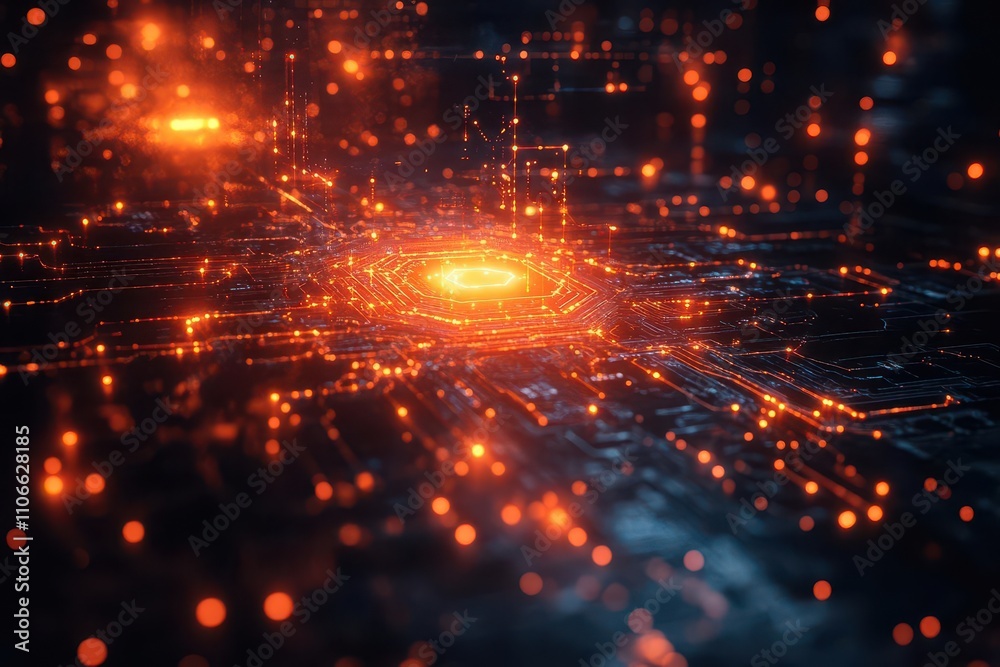 Fototapeta premium complex background illustrating the intricacies of digital ethics, featuring abstract designs representing generative ai, digital rights, and technology's impact on society